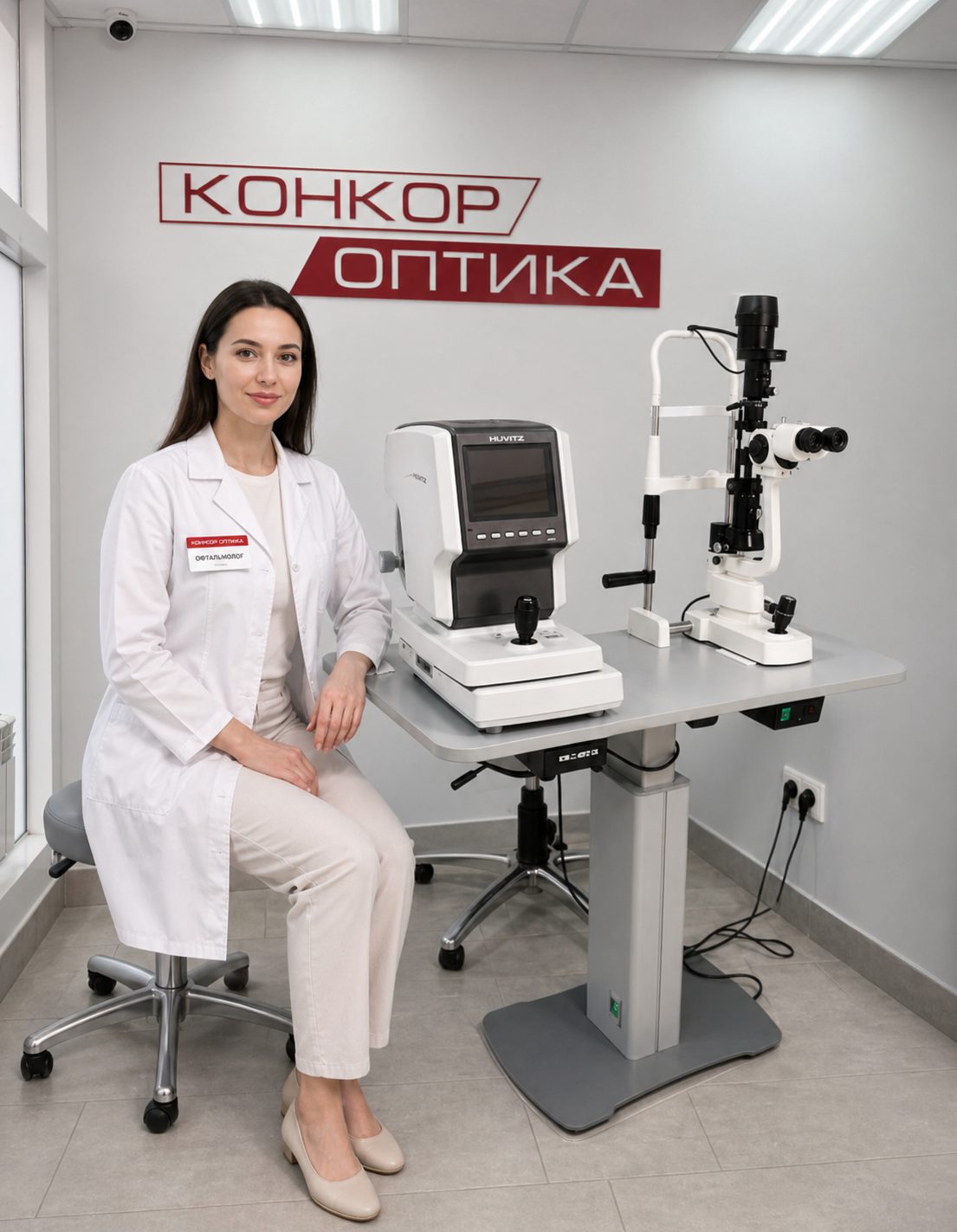 Проверка зрения и подбор очков в Конкор Оптика
